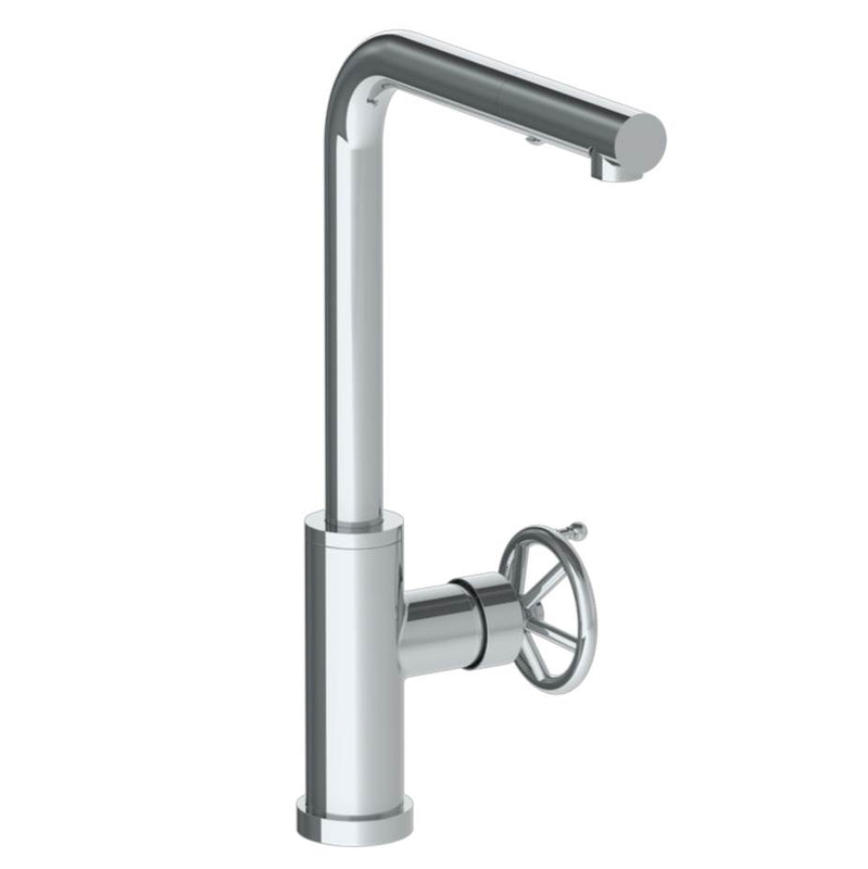 Watermark 31-7.3P1-BKA1 Deck Mounted 1 Hole Square Top Kitchen Faucet With Pull Out Spray - High Spout - Parent