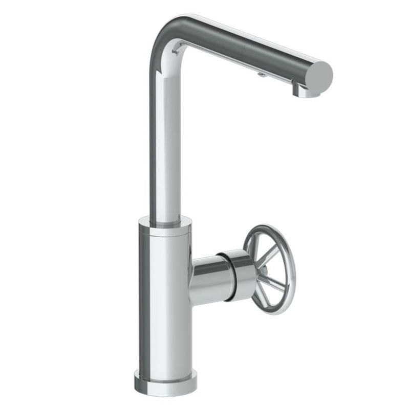 Watermark 31-7.3P3-BK Deck Mounted 1 Hole Square Top Kitchen Faucet With Pull Out Spray -Low Spout - Parent
