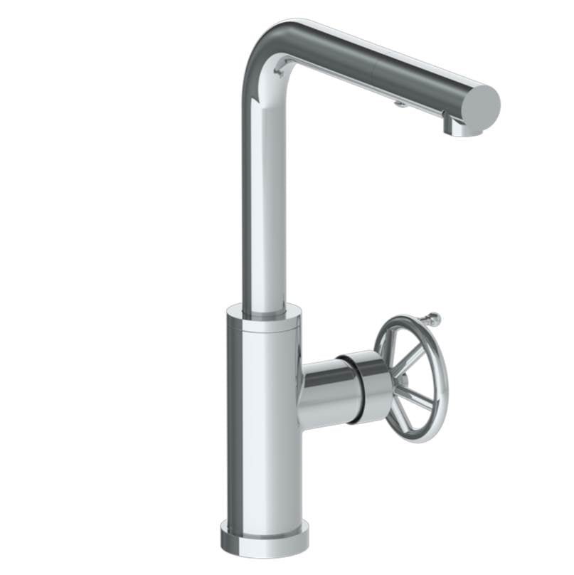 Watermark 31-7.3P3-BKA1 Deck Mounted 1 Hole Square Top Kitchen Faucet With Pull Out Spray -Low Spout - Parent