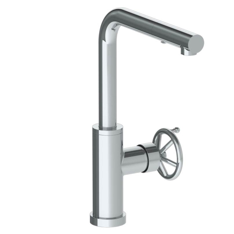 Watermark 31-7.3P3-BKA1 Deck Mounted 1 Hole Square Top Kitchen Faucet With Pull Out Spray -Low Spout - Parent