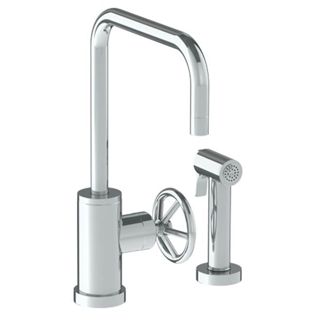 Watermark 31-7.4-BK Brooklyn Deck Mounted 2 Hole Kitchen Set - Includes Side Spray