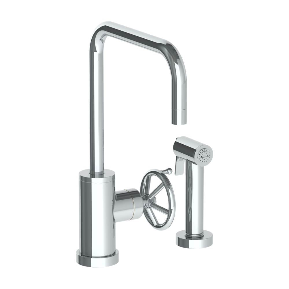 Watermark 31-7.4-BKA1 Brooklyn Deck Mounted 2 Hole Kitchen Set - Includes Side Spray