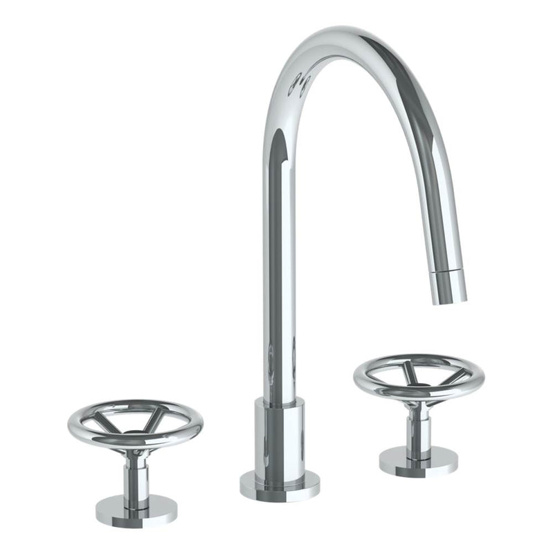 Watermark 31-7G-BK Deck Mounted 3 Hole Gooseneck Kitchen Faucet - Parent