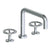 Watermark 31-8-BK Brooklyn Deck Mounted 3 Hole Bath Set