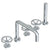 Watermark 31-8.1-BK Brooklyn Deck Mounted 5 Hole Bath Set