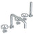 Watermark 31-8.1-BK Brooklyn Deck Mounted 5 Hole Bath Set