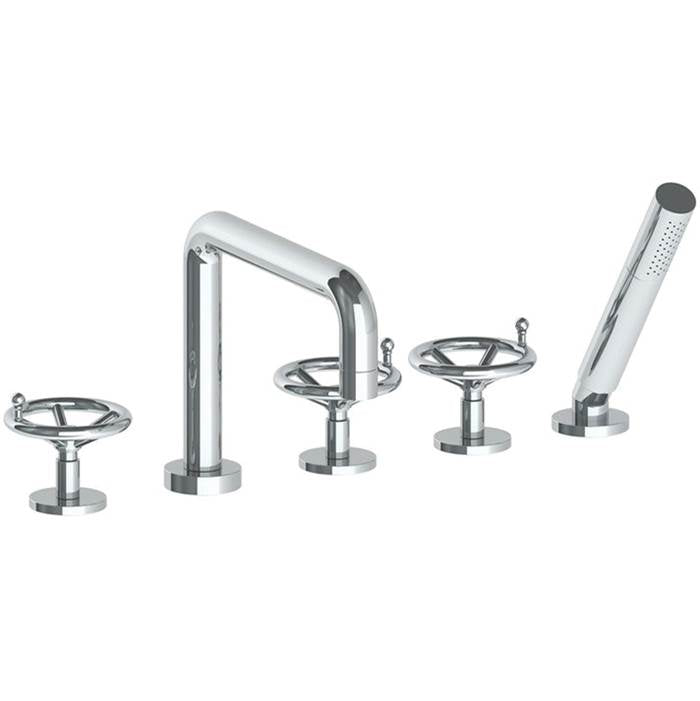 Watermark 31-8.1-BKA1 Brooklyn Deck Mounted 5 Hole Bath Set