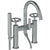 Watermark 31-8.2-BK Brooklyn Deck Mounted Exposed Gooseneck Bath Set With Hand Shower