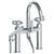 Watermark 31-8.2-BKA1 Brooklyn Deck Mounted Exposed Gooseneck Bath Set With Hand Shower
