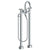 Watermark 31-8.3V-BKA1 Brooklyn Floor Standing Gooseneck Bath Set With Volume Hand Shower