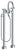 Watermark 31-8.3V-BKA1 Brooklyn Floor Standing Gooseneck Bath Set With Volume Hand Shower
