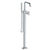 Watermark 31-8.8-BK Brooklyn Single Hole Floor Standing Bath Set With Hand Shower