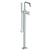 Watermark 31-8.8-BK Brooklyn Single Hole Floor Standing Bath Set With Hand Shower