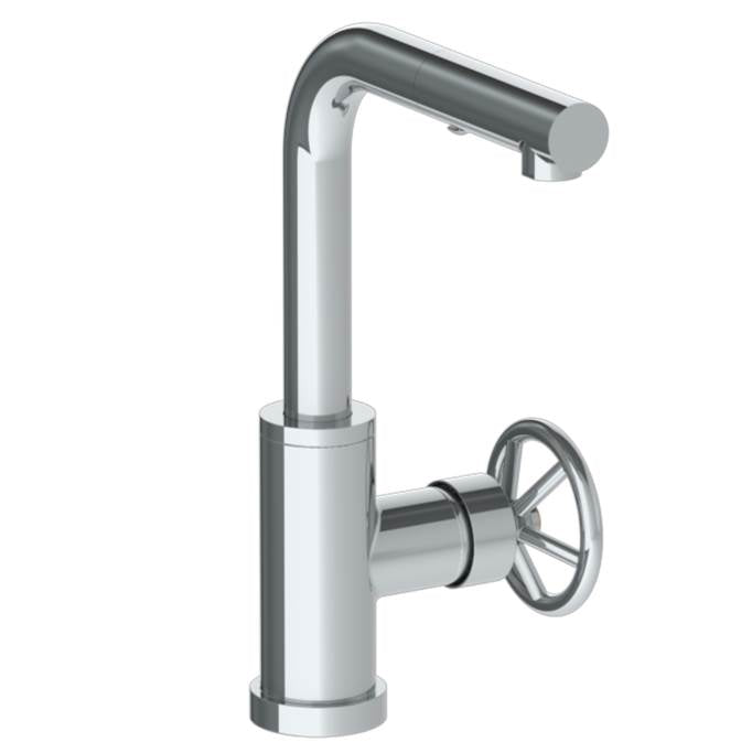 Watermark 31-9.3P1-BK Deck Mounted 1 Hole Square Top Prep Faucet With Pull Out Spray - Parent