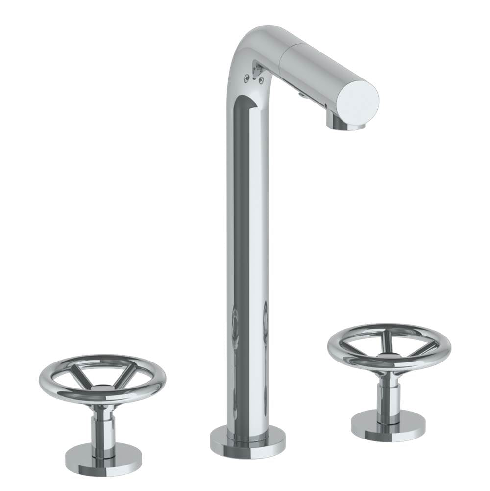 Watermark 31-9P3-BK Deck Mounted 3 Hole Square Top Prep Faucet With Pull Out Spray - Parent
