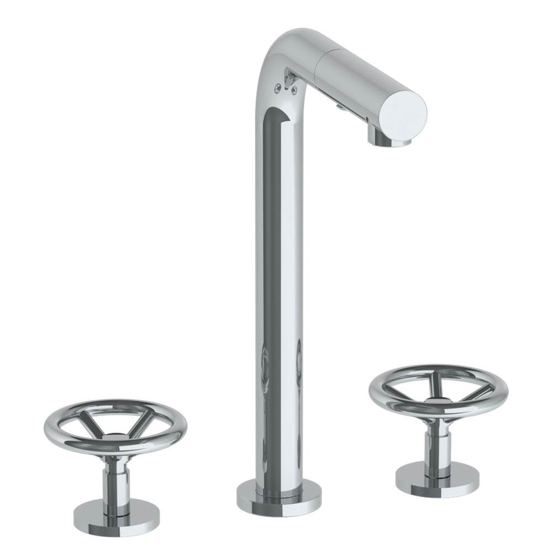 Watermark 31-9P3-BK Deck Mounted 3 Hole Square Top Prep Faucet With Pull Out Spray - Parent