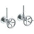 Watermark 31-MAS1-BKA1 Brooklyn Lavatory Angle Stop Kit -1/2? Compression X 3/8? Od Compression