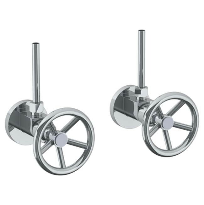 Watermark 31-MAS2-BK Brooklyn Lavatory Angle Stop Kit -1/2? IPS X 3/8? Od Compression