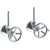 Watermark 31-MAS2-BKA1 Brooklyn Lavatory Angle Stop Kit -1/2? IPS X 3/8? Od Compression