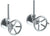 Watermark 31-MAS2-BKA1 Brooklyn Lavatory Angle Stop Kit -1/2? IPS X 3/8? Od Compression