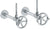 Watermark 31-MAS3-BKA1 Brooklyn Lavatory Angle Stop Kit -1/2? Sweat X 3/8? Od Compression