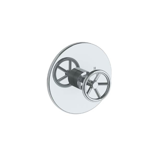 Watermark 31-P80-BK Brooklyn Wall Mounted Pressure Balance Shower Trim 7" Diameter