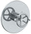 Watermark 31-P80-BKA1 Brooklyn Wall Mounted Pressure Balance Shower Trim 7" Diameter