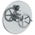 Watermark 31-P90-BKA1 Brooklyn Wall Mounted Pressure Balance Shower Trim With Diverter 7" Diameter
