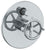 Watermark 31-P90-BKA1 Brooklyn Wall Mounted Pressure Balance Shower Trim With Diverter 7" Diameter