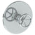 Watermark 31-T10-BK Brooklyn Wall Mounted Thermostatic Shower Trim 7-1/2" Diameter