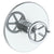 Watermark 31-T10-BKA1 Brooklyn Wall Mounted Thermostatic Shower Trim 7-1/2" Diameter