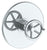 Watermark 31-T10-BKA1 Brooklyn Wall Mounted Thermostatic Shower Trim 7-1/2" Diameter