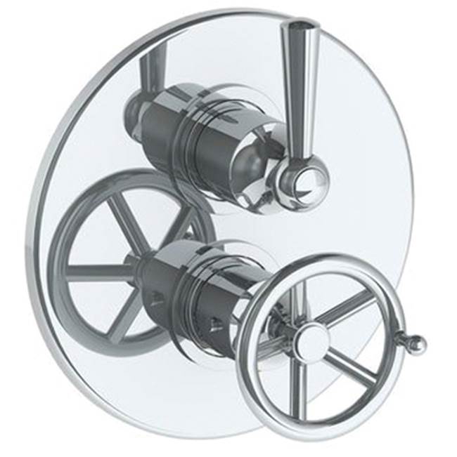 Watermark 31-T20-BKA1 Brooklyn Wall Mounted Thermostatic Shower Trim With Built-In Control 7-1/2" Diameter
