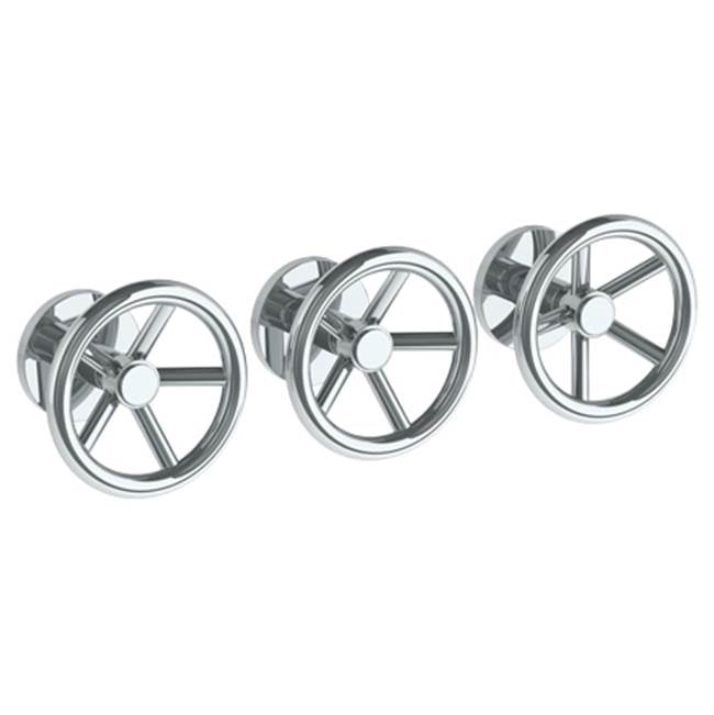 Watermark 31-WTR3-BK Brooklyn Wall Mounted 3-Valve Shower Trim