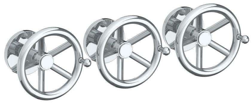 Watermark 31-WTR3-BKA1 Brooklyn Wall Mounted 3-Valve Shower Trim