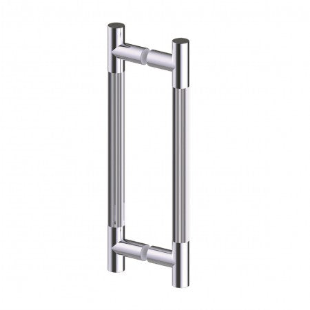 Kartners 3107812 Straight Knurled Double Shower Door Handle 12" - Parent