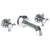Watermark 312-2.2-V Gramercy Wall Mounted 3 Hole Lavatory Set With 6 3/4" CTC  Spout