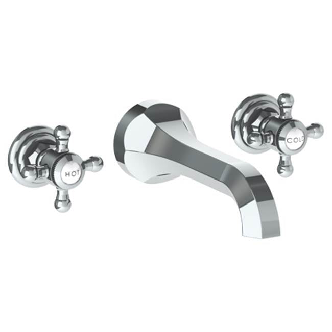 Watermark 312-2.2-V Gramercy Wall Mounted 3 Hole Lavatory Set With 6 3/4" CTC  Spout