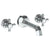 Watermark 312-2.2-V Gramercy Wall Mounted 3 Hole Lavatory Set With 6 3/4" CTC  Spout