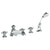 Watermark 312-8.1-V Gramercy Deck Mounted 5 Hole Bath Set