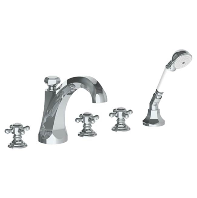 Watermark 312-8.205.1-V Gramercy Deck Mounted 5 Hole Extended Bath Set