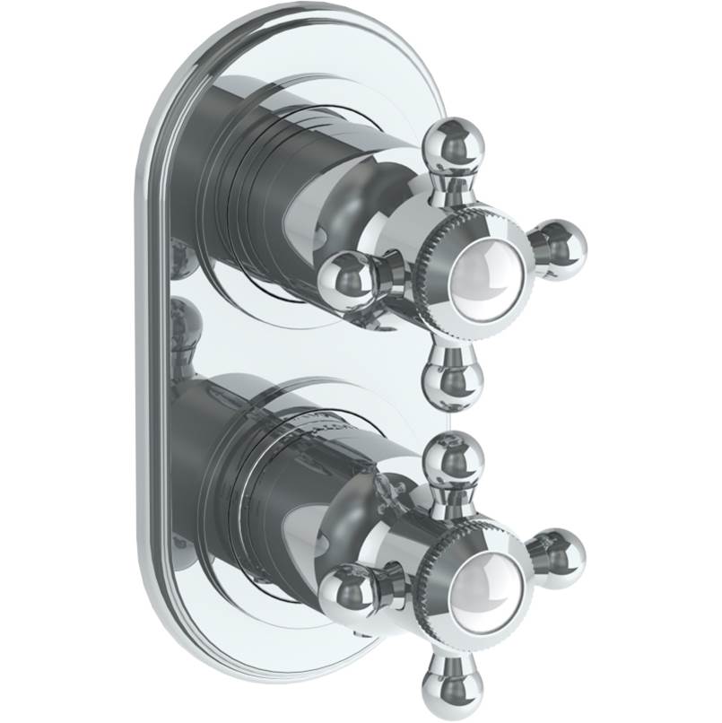 Watermark 312-T25-V Gramercy Wall Mounted Mini Thermostatic Shower Trim With Built-In Control 3-1/2" X 6-1/4".