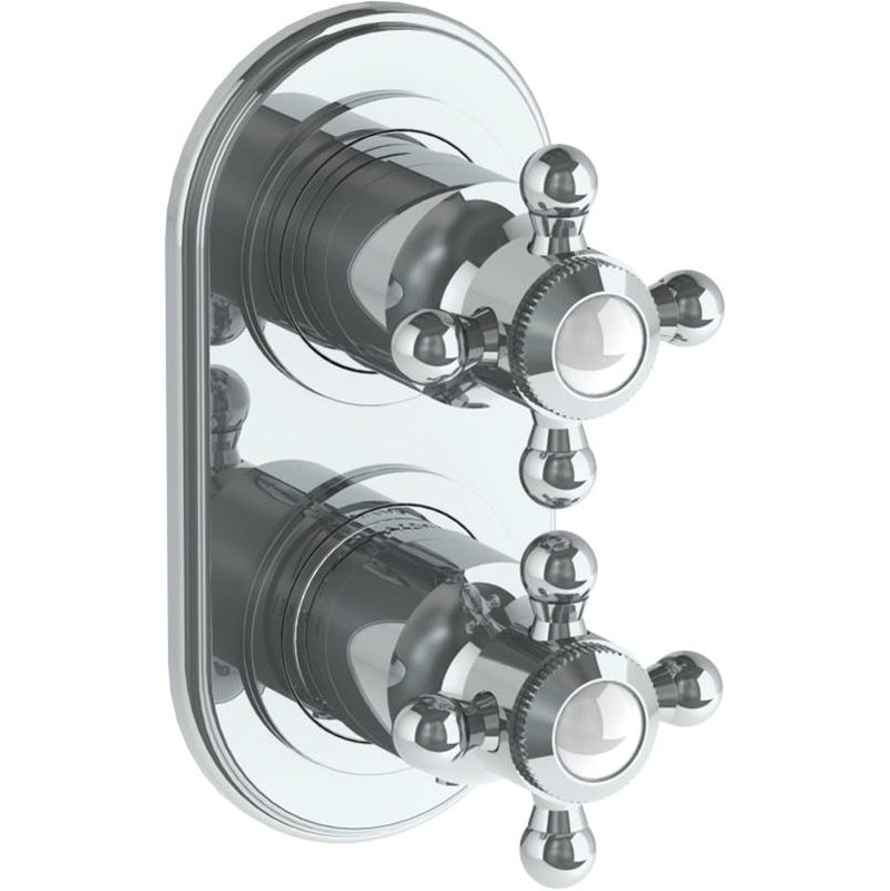Watermark 312-T25-V Gramercy Wall Mounted Mini Thermostatic Shower Trim With Built-In Control 3-1/2" X 6-1/4".