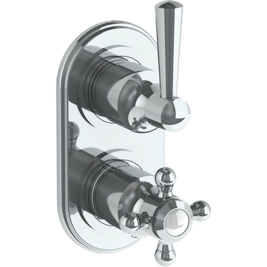 Watermark 312-T25-Y2 Gramercy Wall Mounted Mini Thermostatic Shower Trim With Built-In Control 3-1/2" X 6-1/4".
