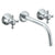 Watermark 313-2.2L-AX York Wall Mounted 3 Hole Lavatory Set With 11" CTC  Spout