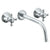 Watermark 313-2.2L-AX York Wall Mounted 3 Hole Lavatory Set With 11" CTC  Spout