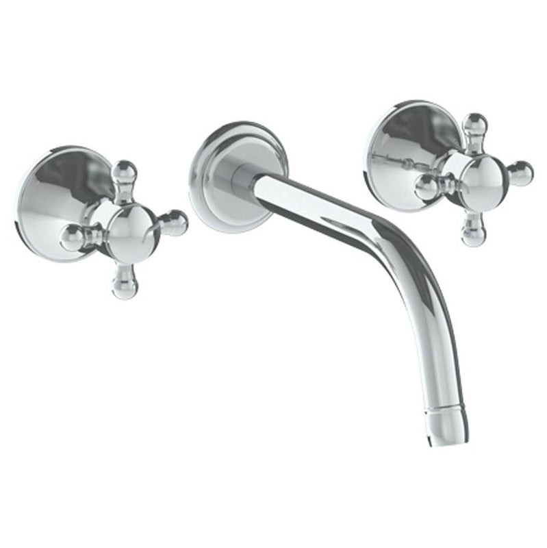 Watermark 313-2.2M-AX York Wall Mounted 3 Hole Lavatory Set With 8 3/8" CTC  Spout