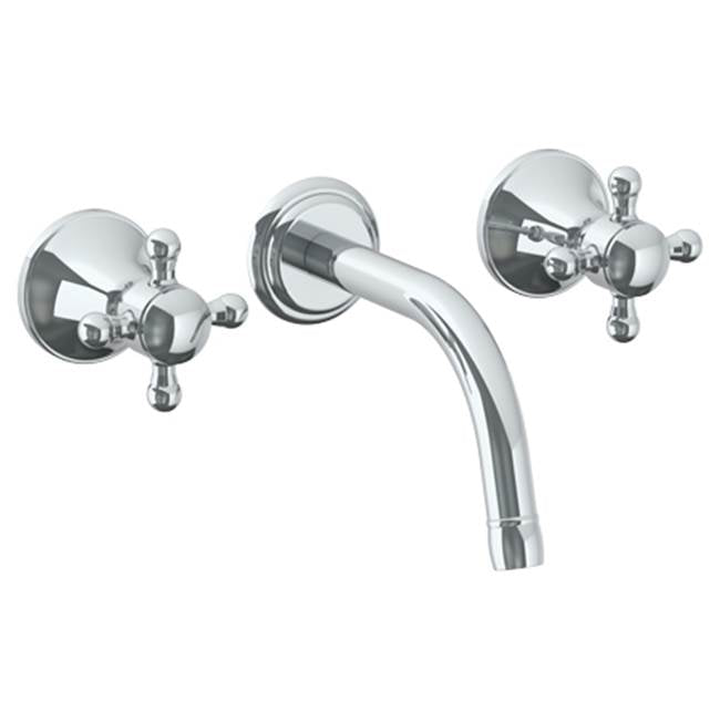 Watermark 313-2.2S-AX York Wall Mounted 3 Hole Lavatory Set With 6 1/2" CTC  Spout