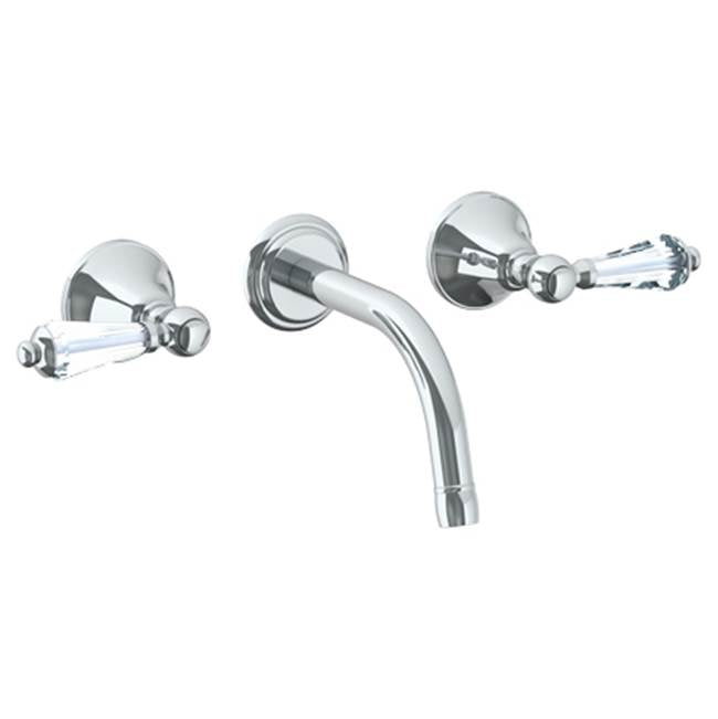 Watermark 313-2.2S-SW York Wall Mounted 3 Hole Lavatory Set With 6 1/2" CTC  Spout