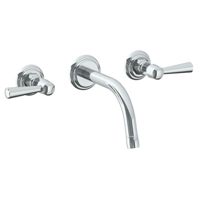 Watermark 313-2.2S-Y2 York Wall Mounted 3 Hole Lavatory Set With 6 1/2" CTC  Spout